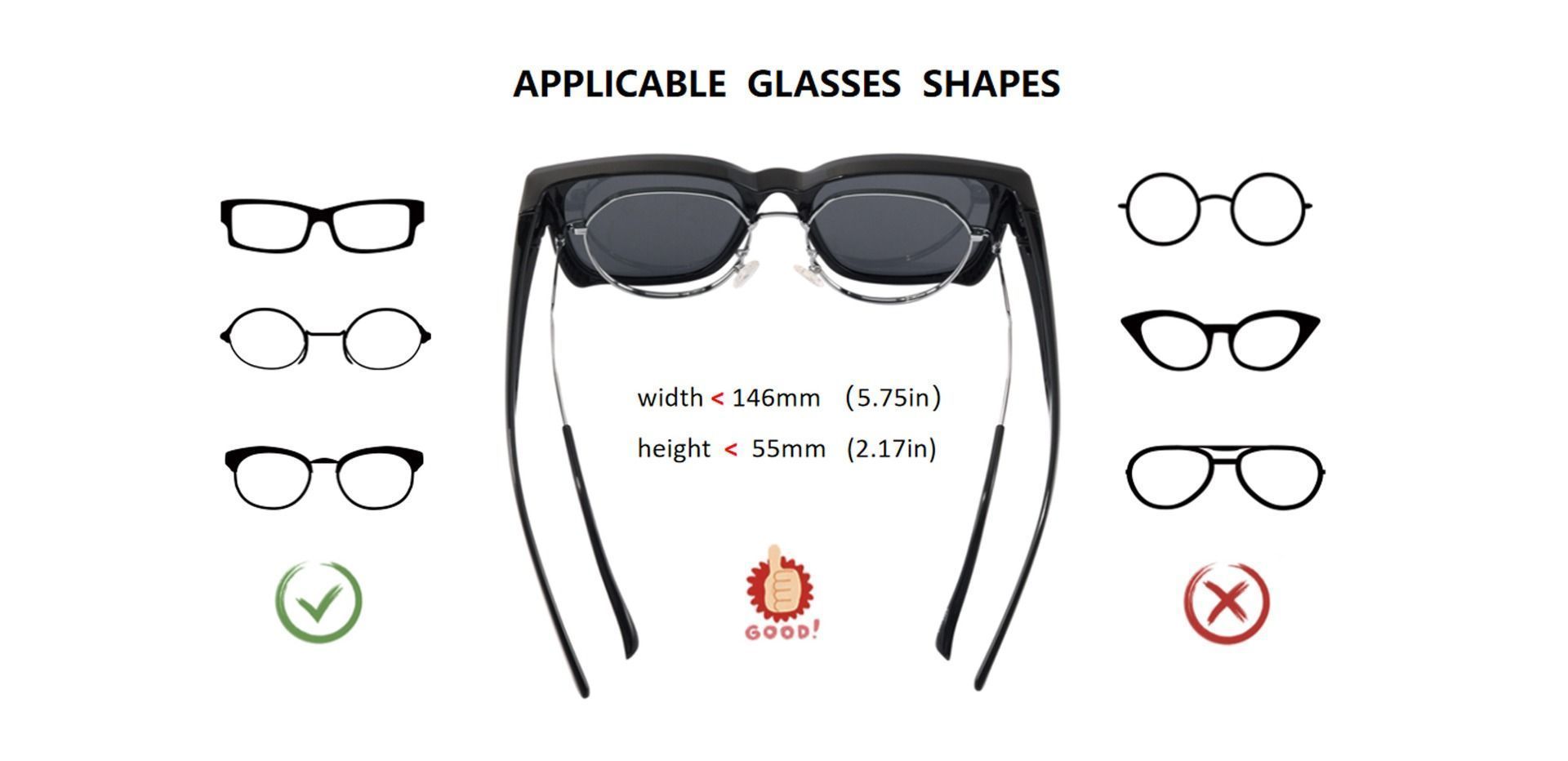 Lovett Polarized Fit Over Sunglasses